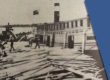Photo of the lumber yard that used to be on Superior Avenue in the 1900s.