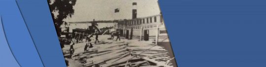 Superior Headerbar Photo of the lumber yard that used to be on Superior Avenue in the 1900s.