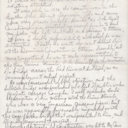 Handwritten letter