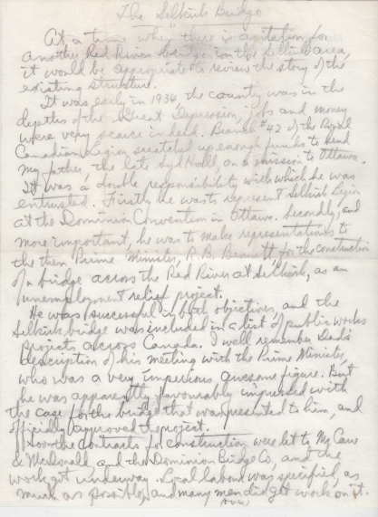 Handwritten letter