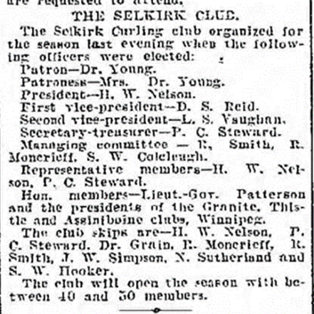 The Selkirk Curling Club