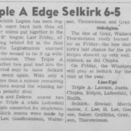 Triple A Edge Selkirk 6-5