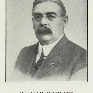 William Fingland, Date Unknown, University of British Columbia Head shot of William Fingland. Man with a mustache and glasses.
