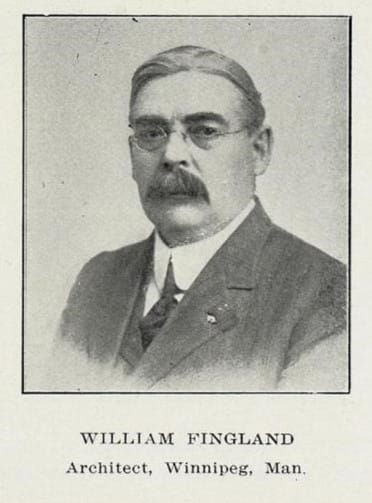 Head shot of William Fingland. Man with a mustache and glasses.