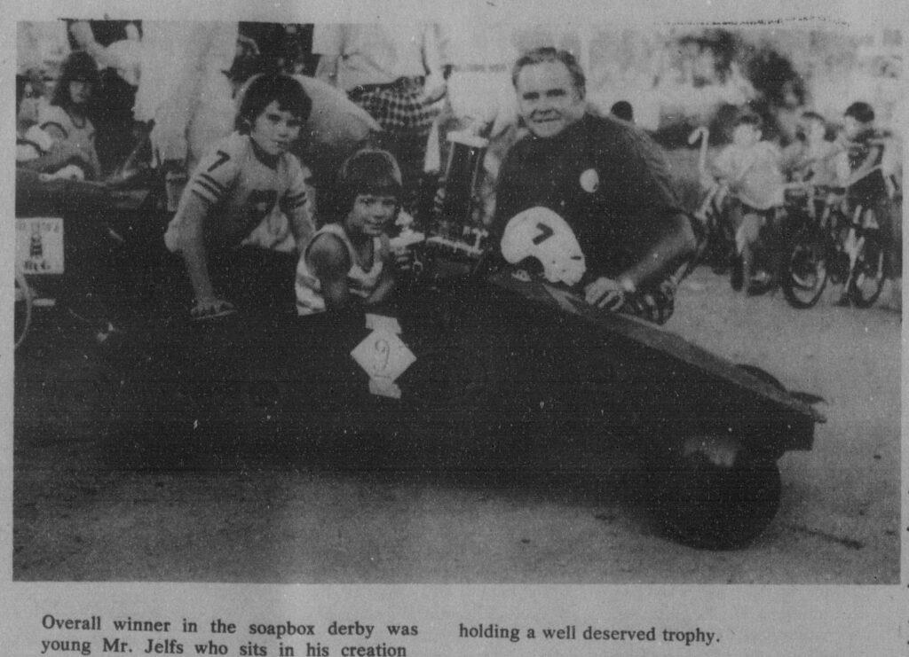 Young Mr. Jeffs Wins the Third Annual Soap Box Derby in Selkirk