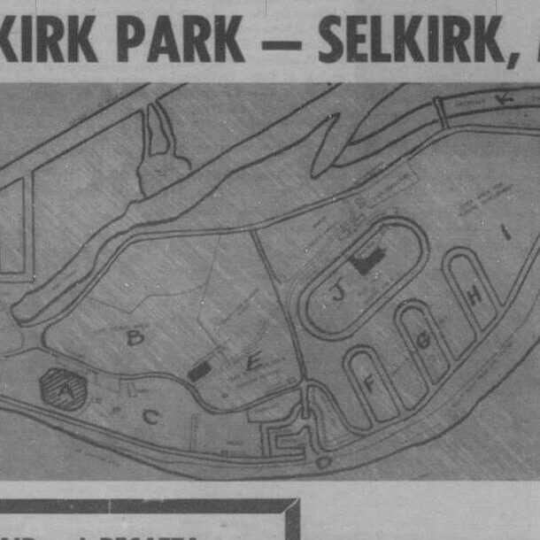 Selkirk Centennial Park Projects, 1966, Selkirk Enterprise Illustrated view of Selkirk Park with an article discussing events that would happen at the park that season.