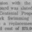 Selkirk Park Swimming Pool to Complete Replacement, 1965, Selkirk Enterprise Newspaper article discussing plans for Selkirk Centennial plan including the pool repairs.