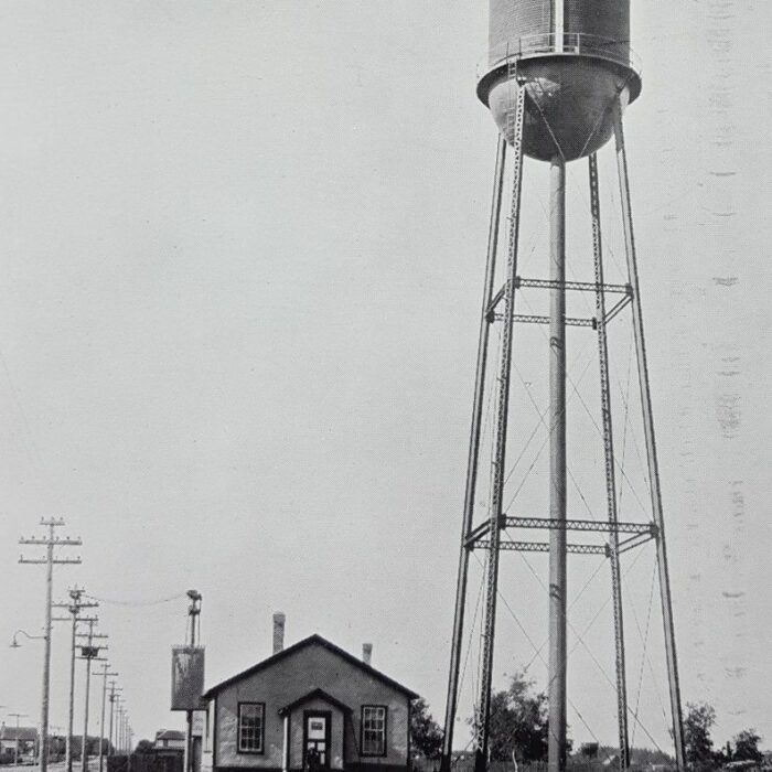 Archive picture of the water tower