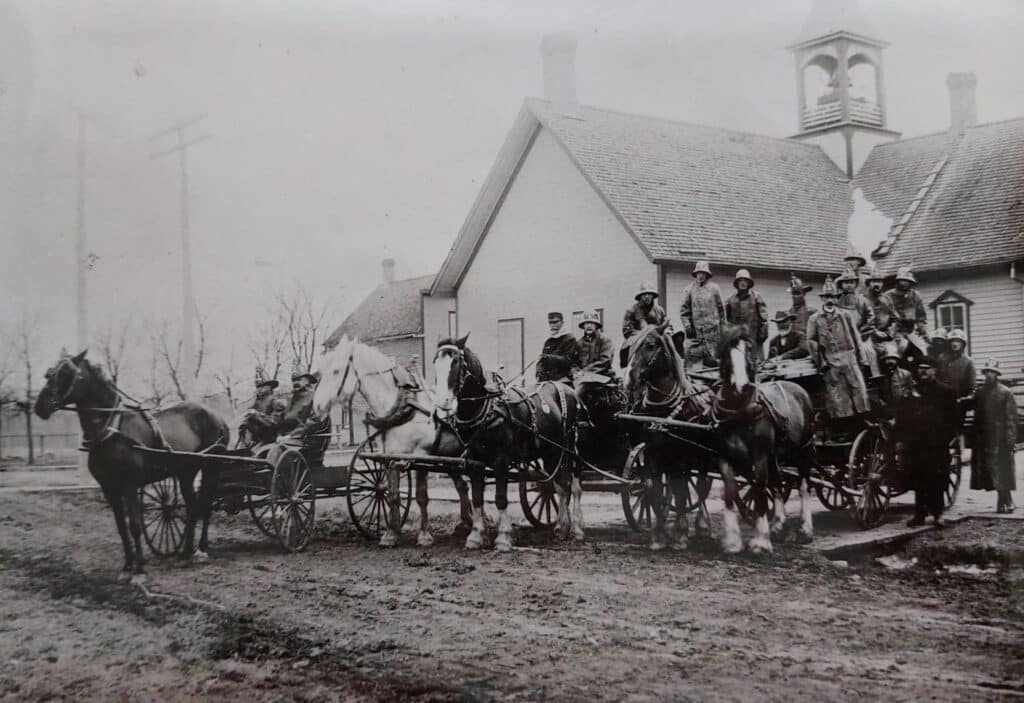 First Fire Wagons, 1906, Ted Wozny
