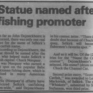 Statue Named After Fishing Promoter