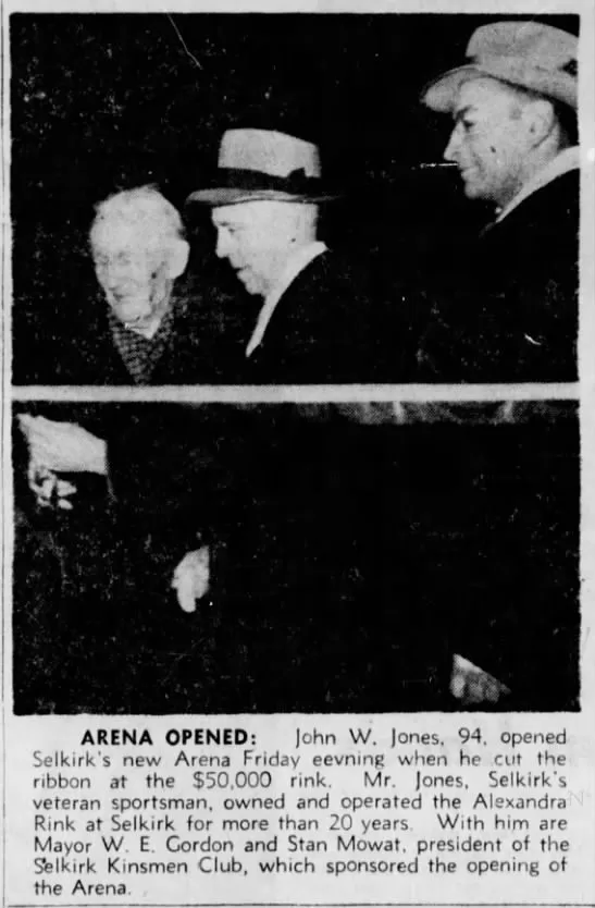 Arena Opened, 1949, Winnipeg Tribune