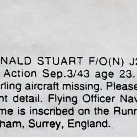 Donald Gordon Obituary, 1943, Geoff Blackwood Obituary of Macdonald S. Gordon