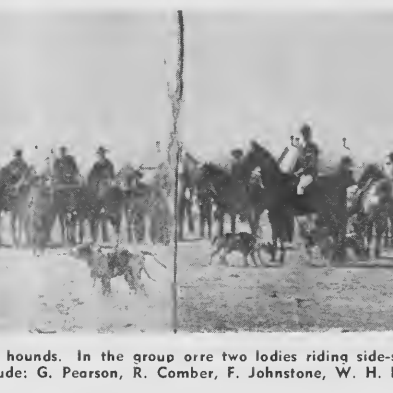 Selkirk Hunt Club, Date Unknown, Selkirks 75th Anniversary Black and white portrait of the Selkirk hunt club