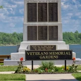 Veterans Memorial Gardens, Date Unknown, City of Selkirk Coloured picture of the Veterans Memorial Gardens in Selkirk