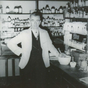 Fred Gibbs, 1947, A Magical Place Hugh H. Gibbs Black and white portrait of Fred Gibbs