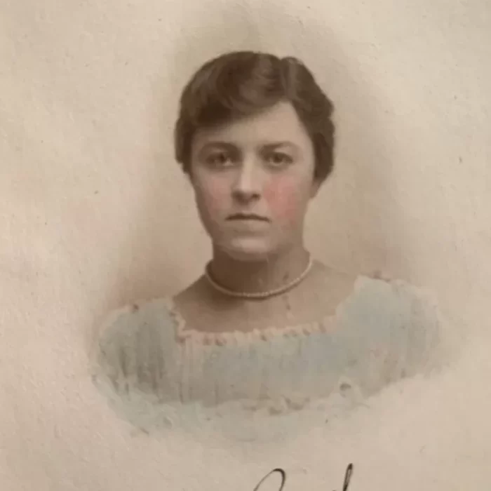 Ruth Hooker Around Age Sixteen, 1916-1917, Joen Hadfield Portrait of a teenage Ruth Hooker