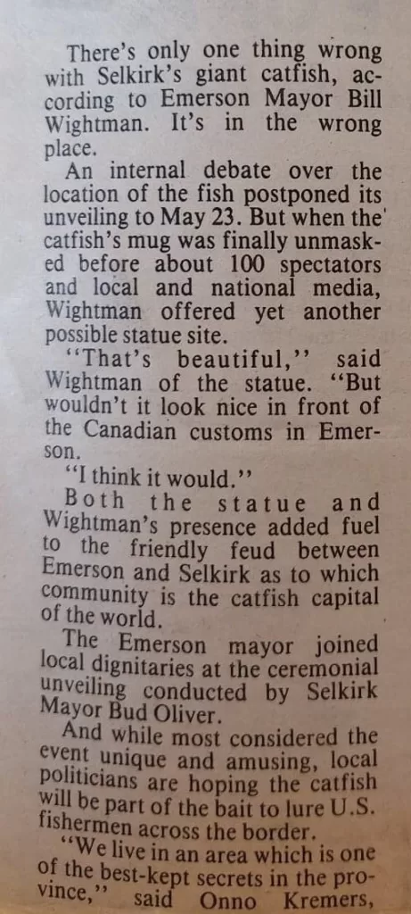 The Great Catfish Debate with Emerson, 1986, Susan Sprong