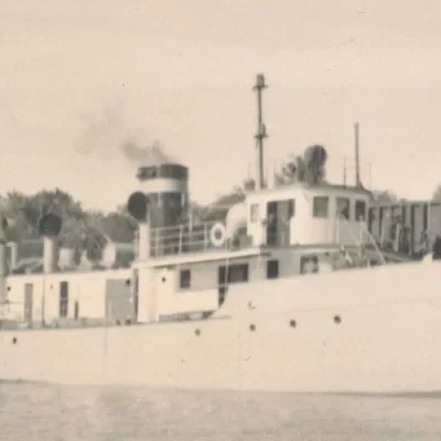 C.G.S. Bradbury, Date Unknown, Marine Museum of Manitoba Side view of the Bradbury ship on water