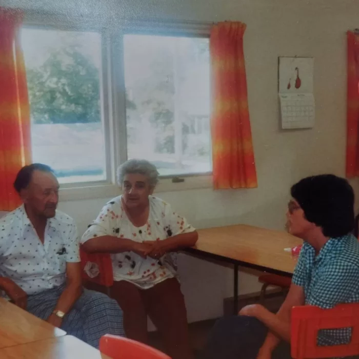 One of Selkirk Friendship Centre's Well-known Volunteers Elsie Bear at Center, c1970s, Selkirk Friendship Centre Portrait of Elsie Bear at the Selkirk Friendship Centre