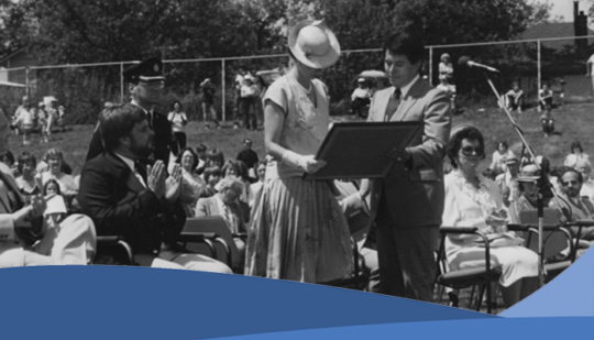 Featured banner picture of Princess Anne in black and white