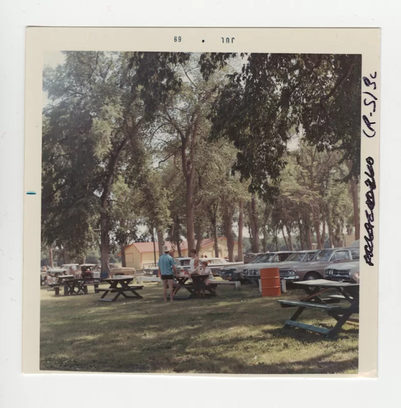 Picnicers at Selkirk Park, 1969, Archives of Manitoba, Recreation, Selkirk, R-S-3c6