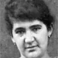Black and white portrait of Freda Berg Rifkin