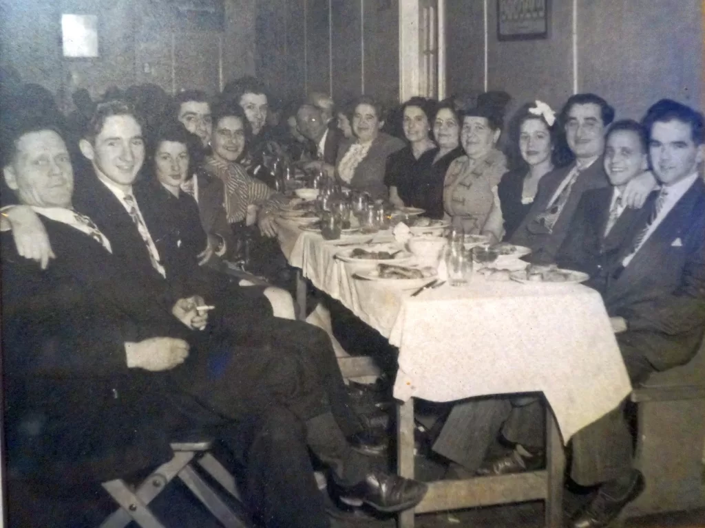 Gathering of Berg Extended Family, c1945, the Berk Family of Troskunai