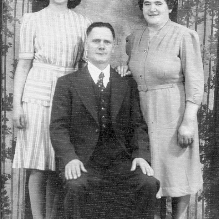 Black and white portrait of the Rifkin's