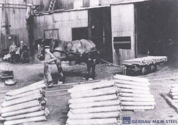Billet Handling Horse and Cart, Date Unknown, Gerdau