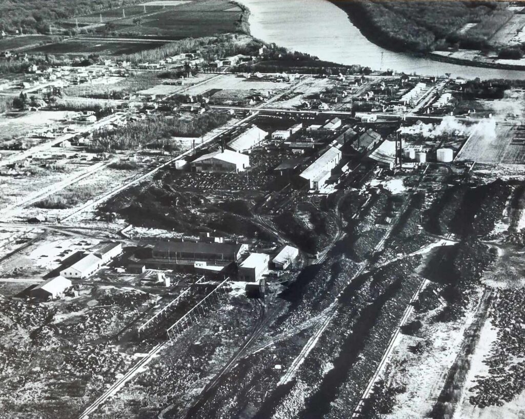 Manitoba Rolling Mill Aerial View, 1952, Peter Hall