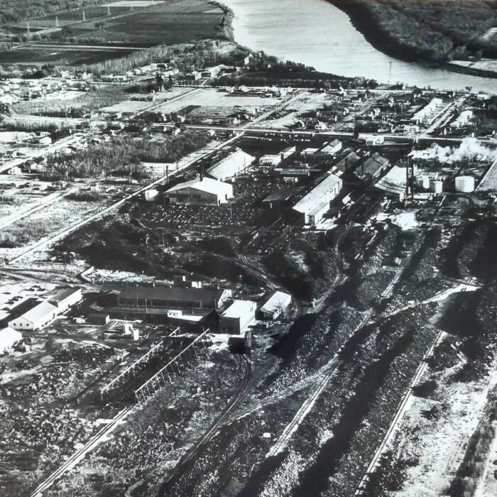 Manitoba Rolling Mill Aerial View, 1952, Peter Hall Manitoba Rolling Mills Aerial View
