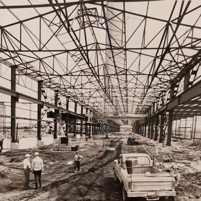 Manitoba Rolling Mills Expansion, 1974, Selkirk Enterprise Another angle of the interior of the Manitoba Rolling Mills while under construction