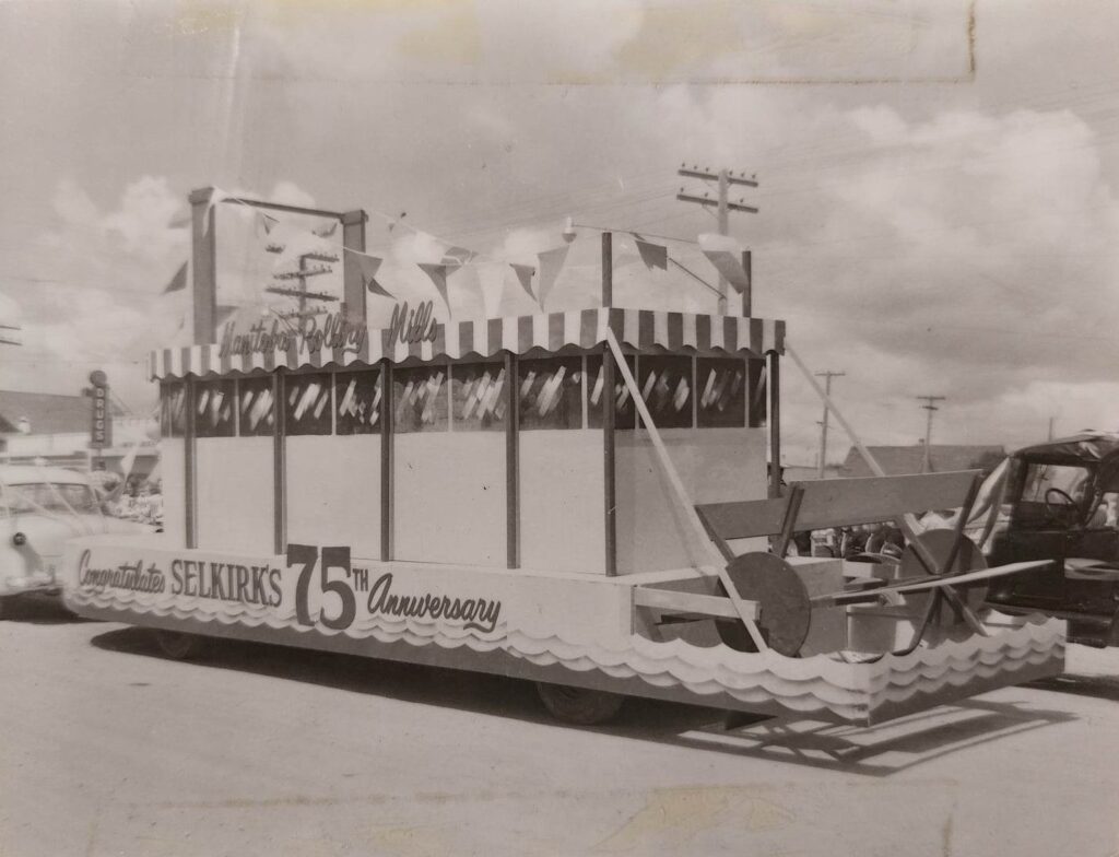 Selkirks 75th Parade Manitoba Rolling Mills, 1957