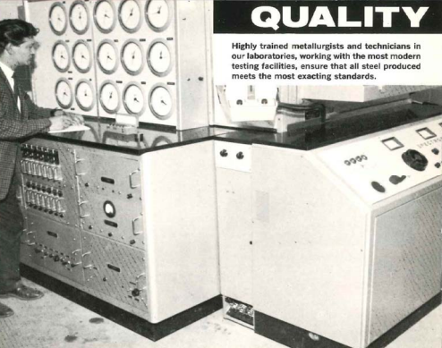Spectrometry Equipment-Testing Steel Quality, c1966, Gerdau