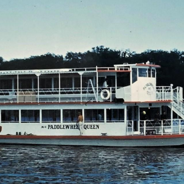 Paddlewheel Queen Date Unknown, Fraser Stewart Coloured side view of the Paddlewheel Queen
