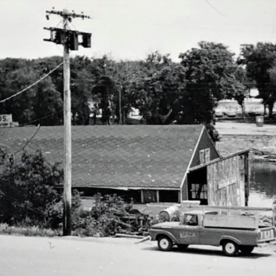 Purvis Brothers at Taylor Avenue Location, 1946, Fraser Stewart Black and white picture of the Purvis Bros shop on Taylor avenue