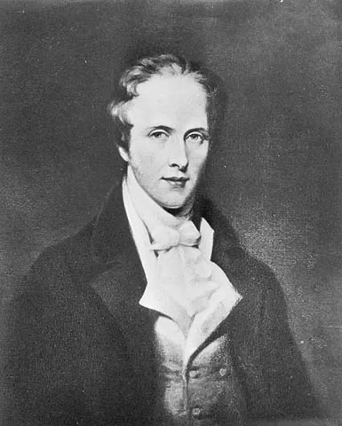 Black and white portrait of Thomas Douglas in 1771