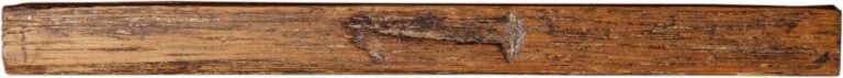 Long beaver tally stick from 1670-1870