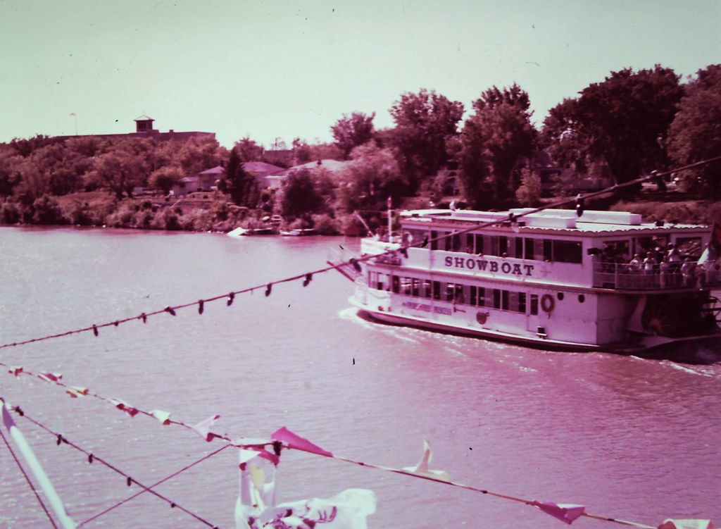 Colour image of Paddlewheel Princess in water.