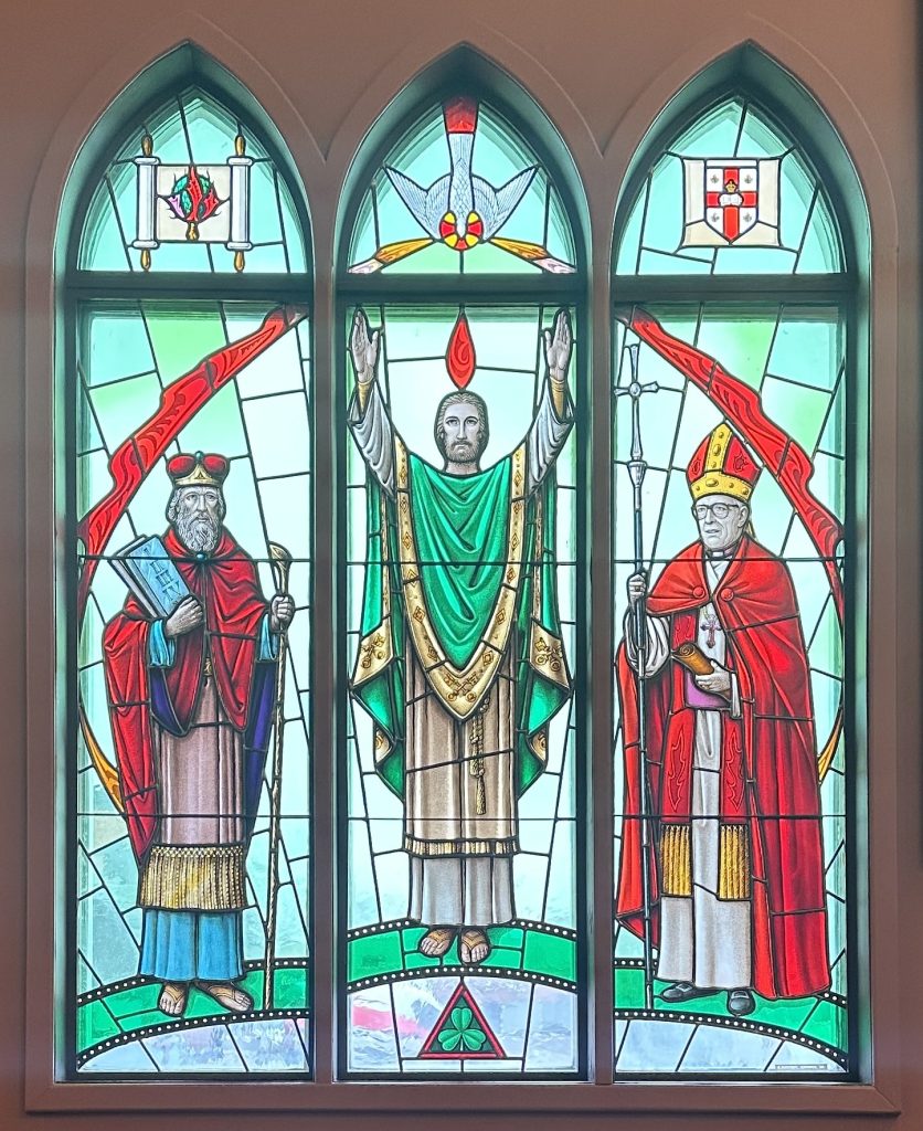 Three panel window with three figures in each panel. Above the three figures are symbols which relate to each person