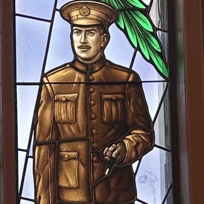 The Lenten Window Roy Gilhuly, 2025, Selkirk Museum Roy Gilhuly wears a World War I uniform
