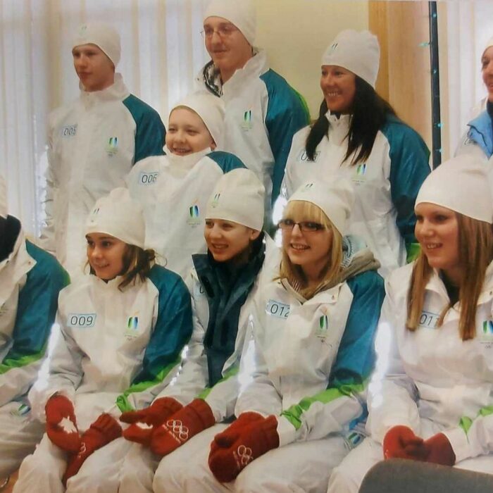 Selkirk Dolphins, 2010, Michelle Stamm Selkirk Dolphins gathered together posing for a group photo. Some are standing, some are sitting