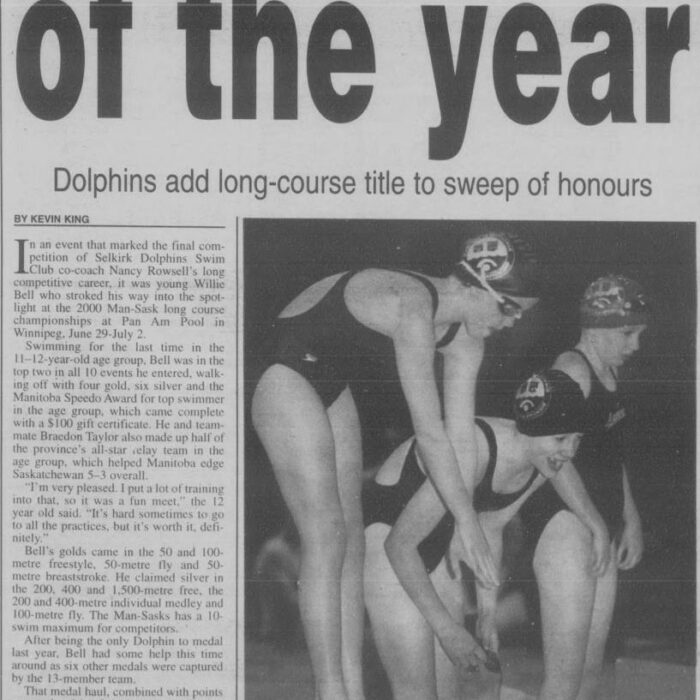 Small Club of the Year, 2000, Selkirk Journal Small Club of the Year