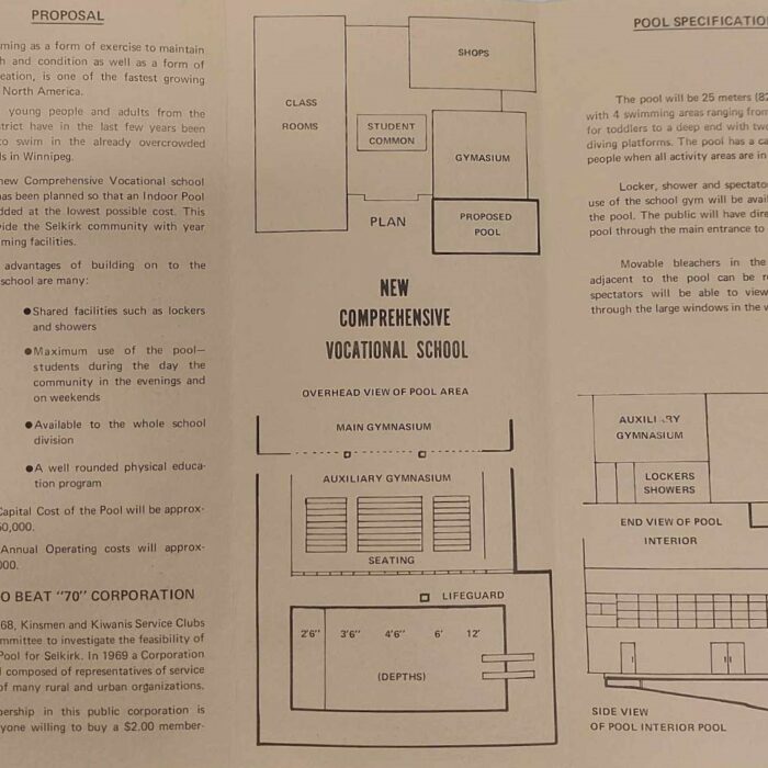 Swim to Beat '70 Pamphlet Interior, 1970s, Michelle Stamm Swim to Beat '70 Pamphlet Interior