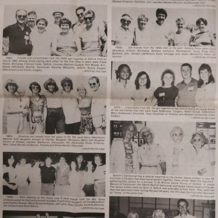Big Reunion Enjoyed by Thousands, 1982, Selkirk Enterprise Big Reunion Enjoyed by Thousands