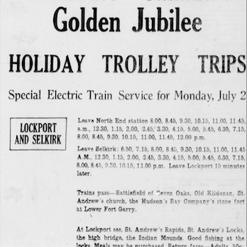 Special Schedule for Canada’s Jubilee