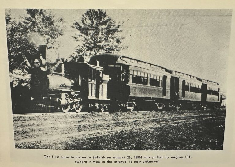 The First Train Arrived in Selkirk on Aug. 26