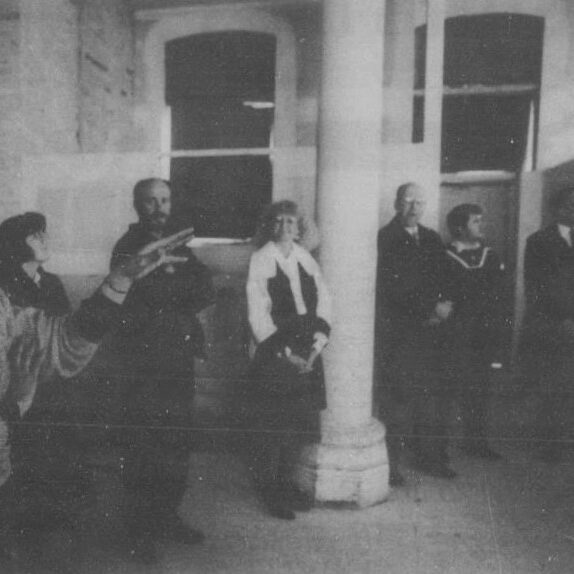 Almost Gone, 1990, Selkirk Journal Black and white image of the interior of the the selkirk community arts centre