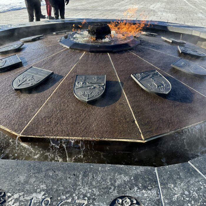 Centennial Flame, 2023, Selkirk Museum Collection Colour image of the centennial flame