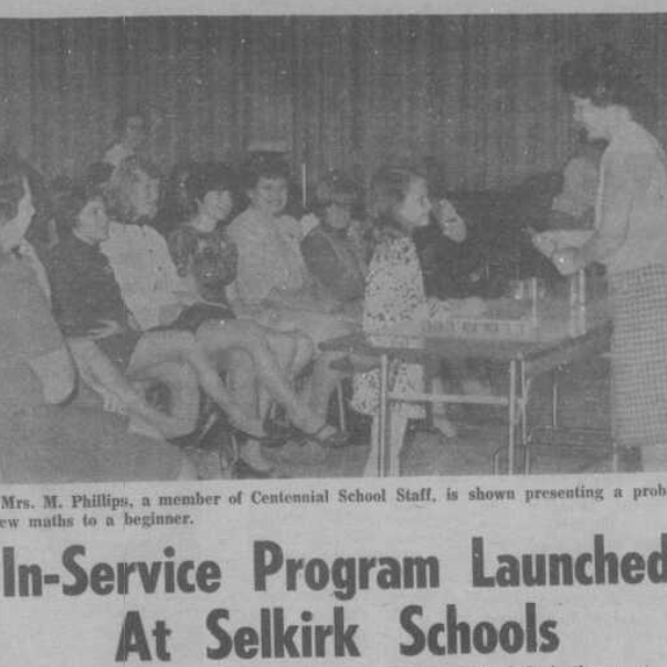 In-Service Program Launched at Selkirk Schools, 1969, Selkirk Enterprise In-Service Program Launched at Selkirk Schools